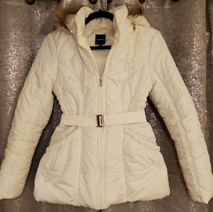 Off-white Rampage belted puffer coat